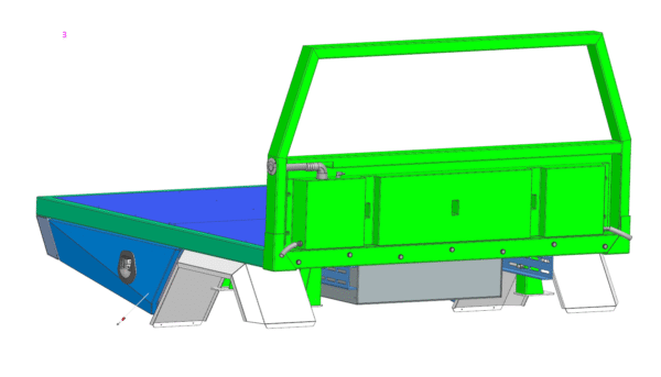headboard water tank 37l