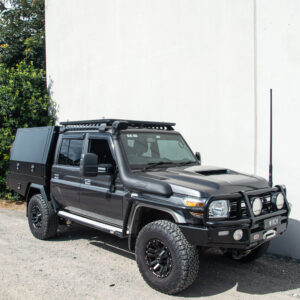 1600mm aluminium black canopy 2 door | toyota 79 series