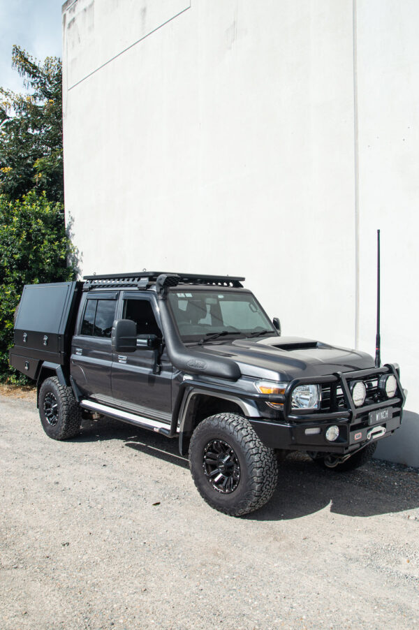 1600mm aluminium black canopy 2 door | toyota 79 series