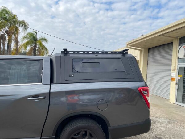 ssangyong musso lwb aluminium canopy with window side door | heavy duty ute canopies