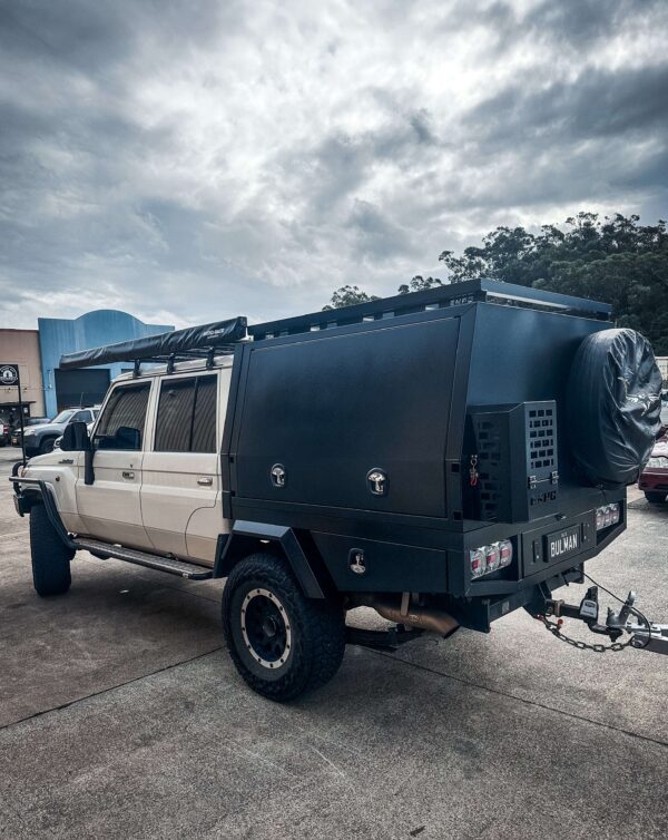 1600mm aluminium black canopy 2 door | toyota 79 series