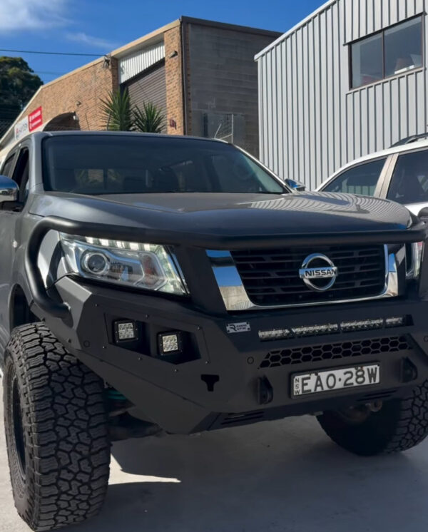 toyota hilux 2020 2024 front bar full hoop bull bar ramped up 4x4