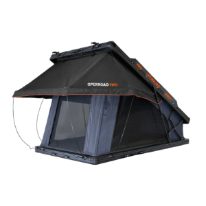 openroad aluminum hard shell roof top tent peakroof lt series with insulated rtt liner with 270 free standing awning for camping with 270 awning side wall with camping chair pro